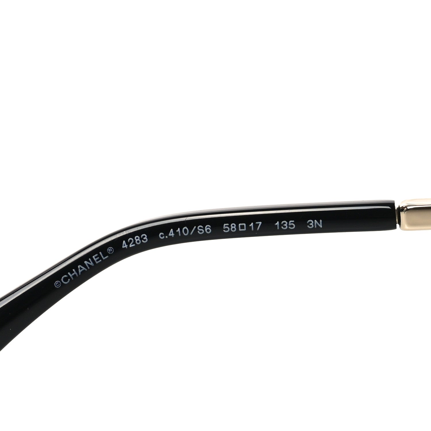 Chanel Metal Butterfly Sunglasses 4283 Black 5 of 7