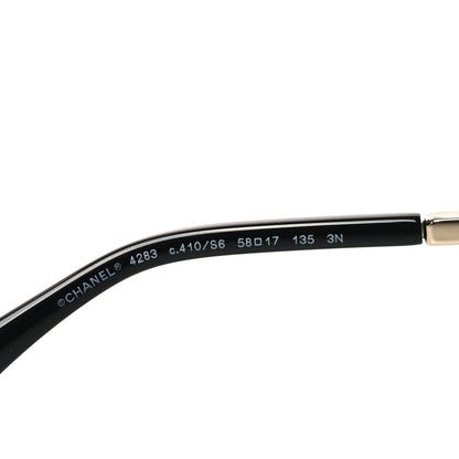 Chanel Metal Butterfly Sunglasses 4283 Black 5 of 7