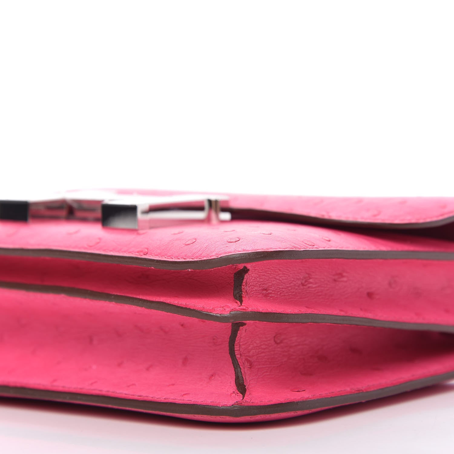 Hermes Ostrich Constance 18 Rose Tyrien 7 of 11