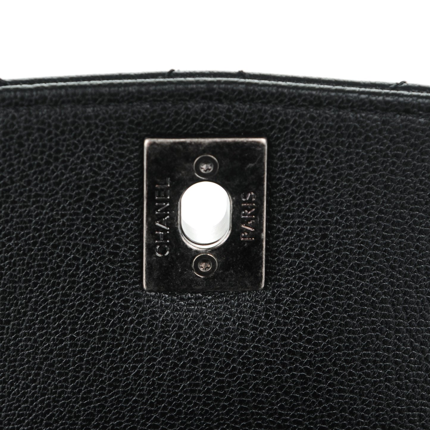 Goatskin Quilted CC Waiter Crossbody Black