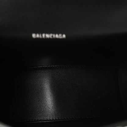 Balenciaga Grained Calfskin Hourglass Top Handle Bag XS Black 5 of 10