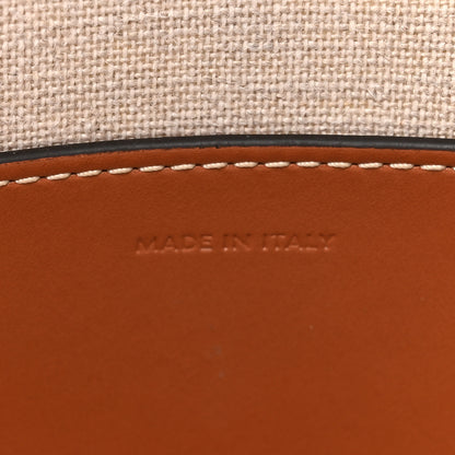 Celine Canvas Calfskin Triomphe Small Bucket Bag Vanilla Tan 6 of 11