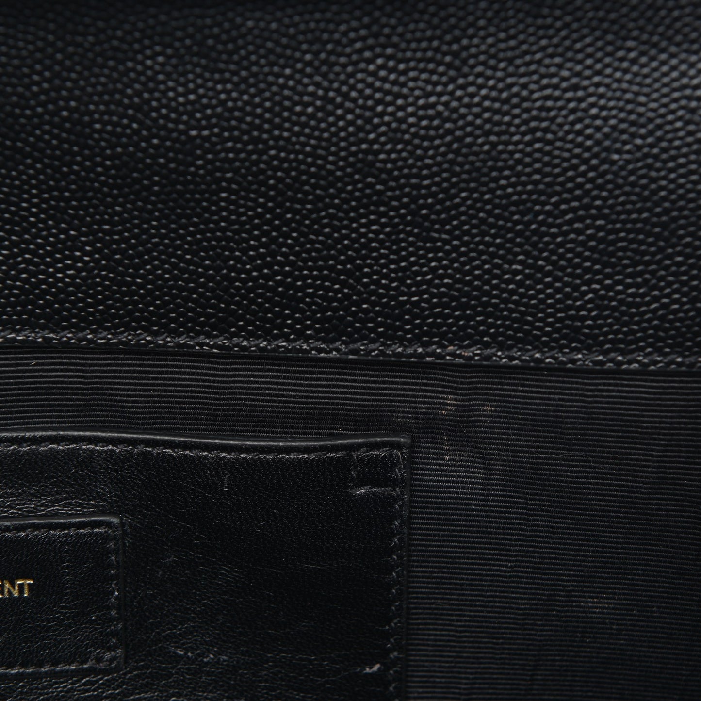 Grain De Poudre Monogram Cassandre Clutch Black