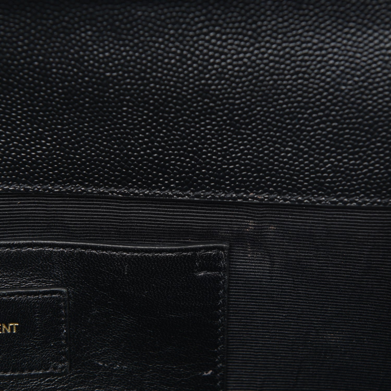 Saint Laurent Grain De Poudre Monogram Cassandre Clutch Black 8 of 8