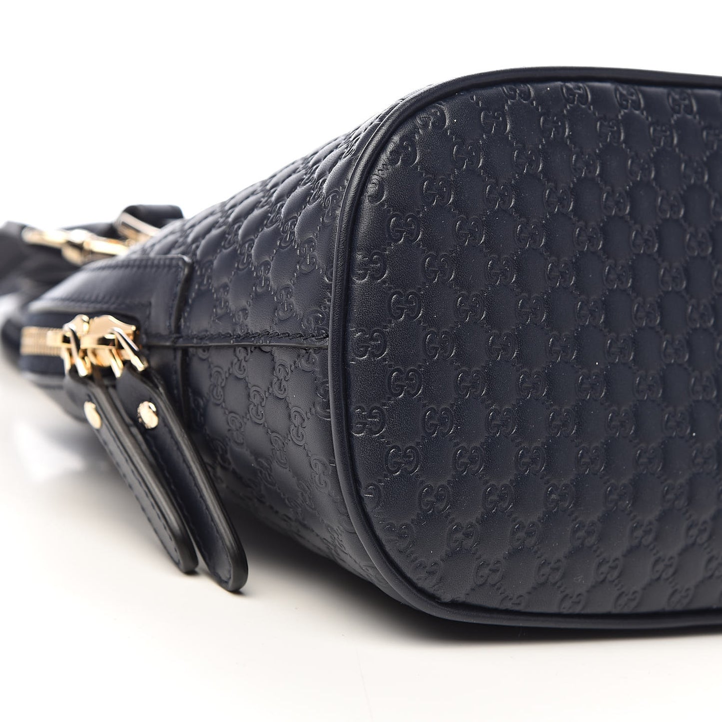 Soft Microguccissima Mini Dome Bag Blue