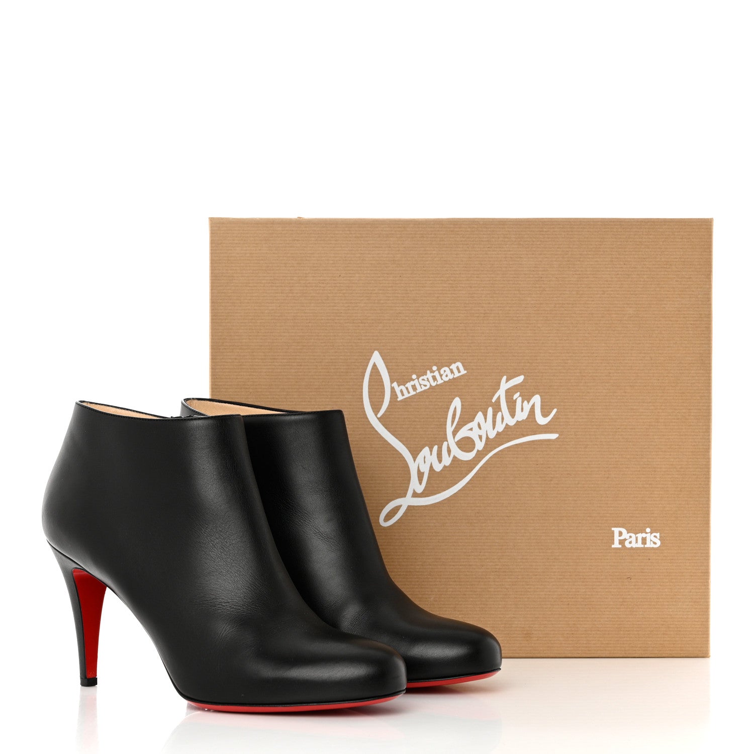 Christian Louboutin Calfskin Belle 85 Ankle Boots 40.5 Black 8 of 8