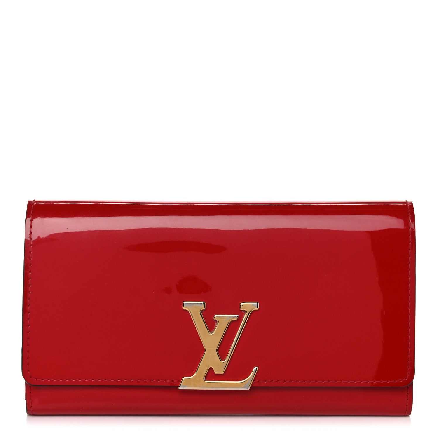 Louis Vuitton Patent Louise Clutch Cherry 1 of 15