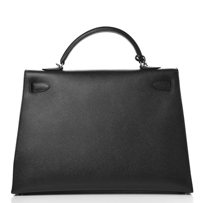 Hermes Epsom Kelly Sellier 40 Black 6 of 39