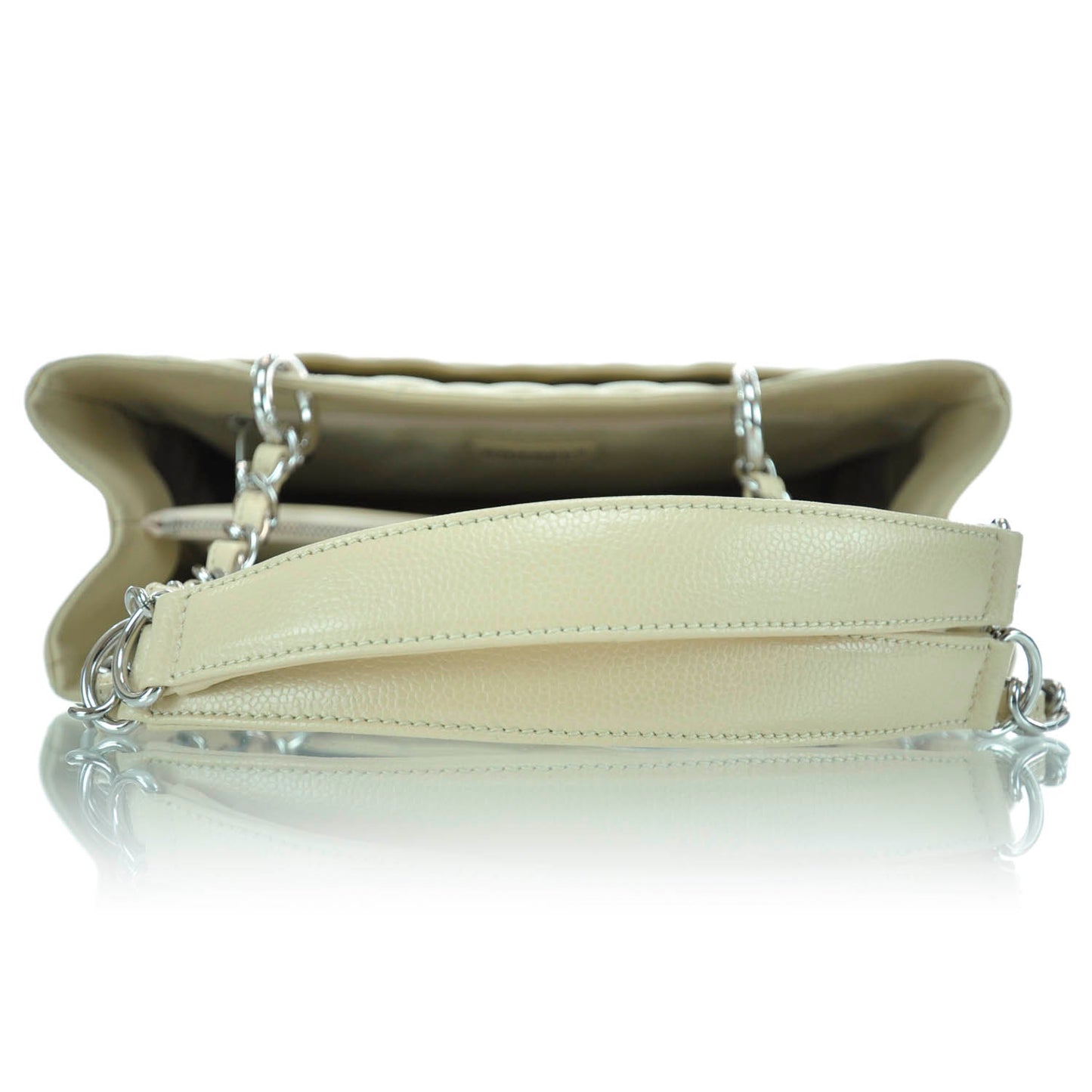 Caviar Quilted Grand Shopping Tote GST Beige
