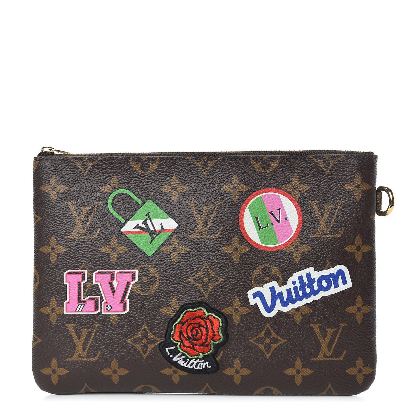 Monogram Travel Stickers City Pouch