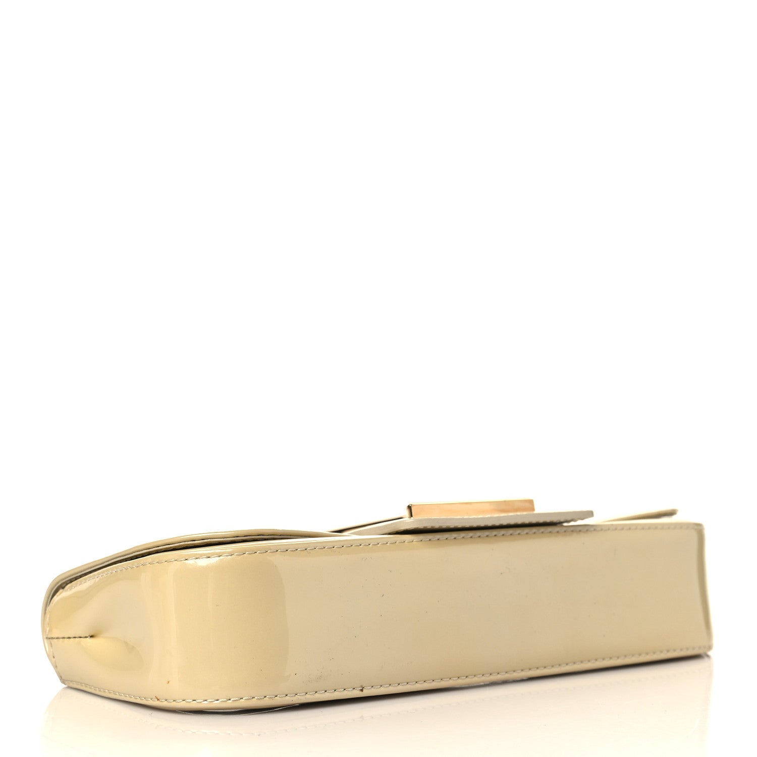 Louis Vuitton Patent Sobe Clutch Creme 4 of 7