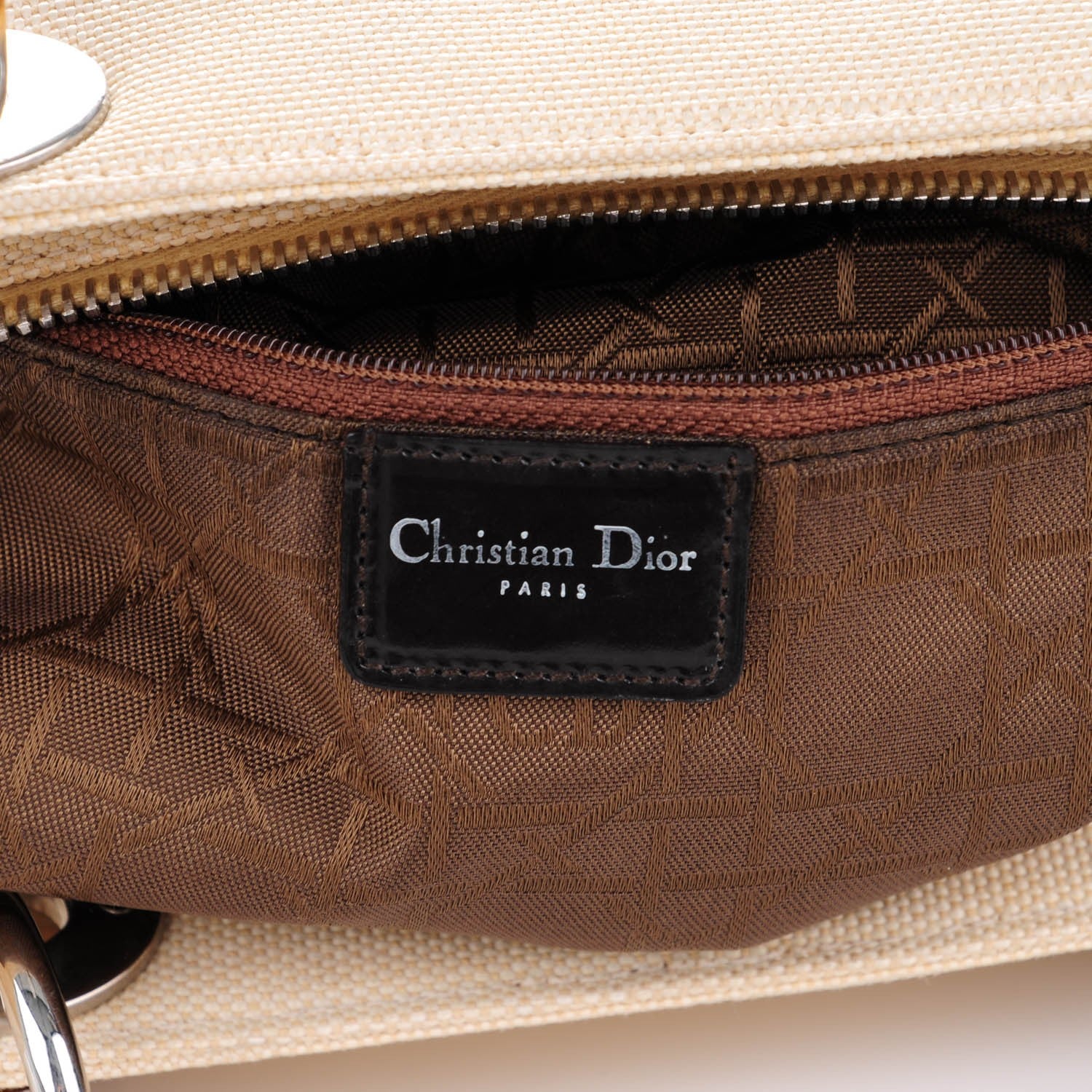 Christian Dior Canvas Large Lady Dior Beige 6 of 7