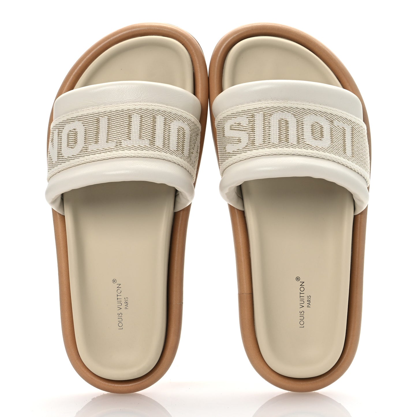 LV Bliss Womens Comfort Mules 36 Ecru