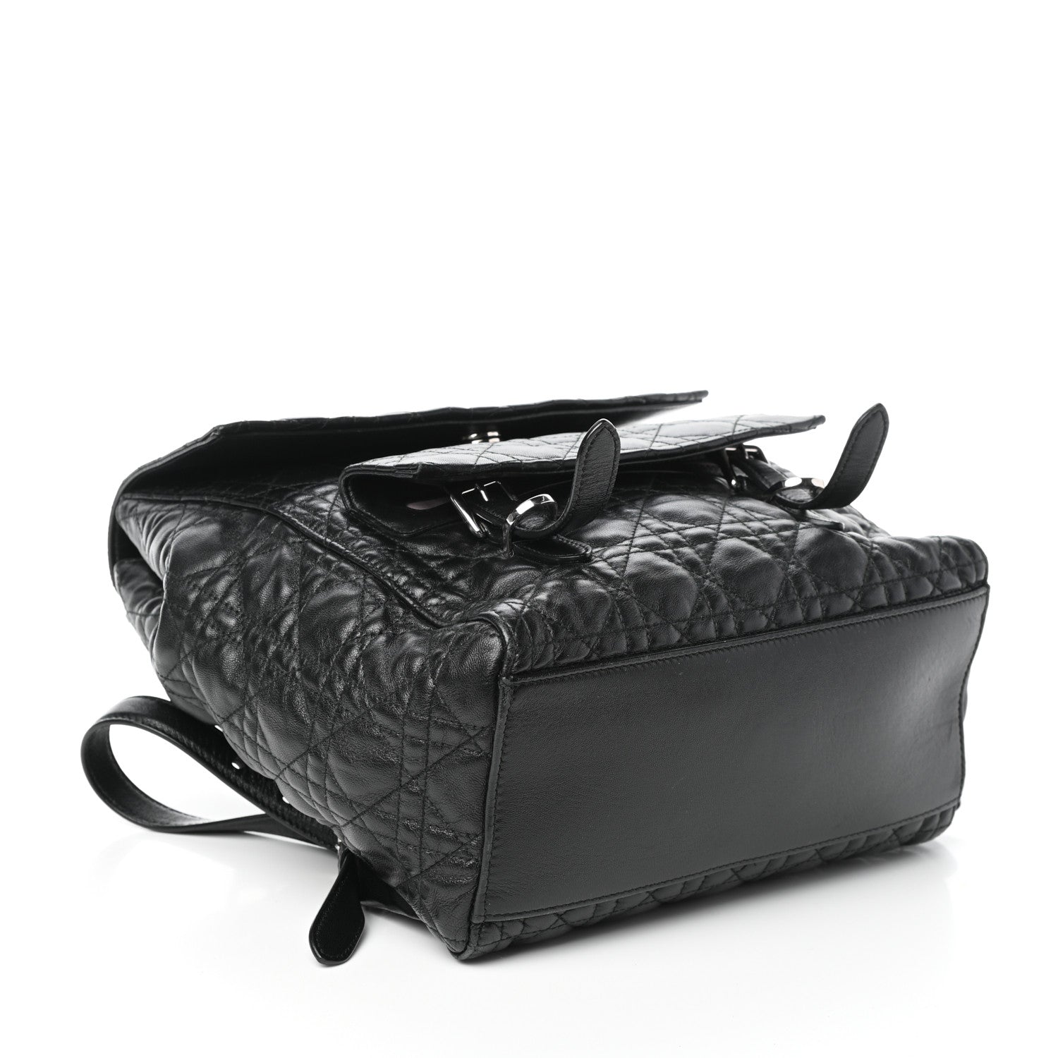 Christian Dior Lambskin Cannage Large Stardust Backpack Black 4 of 9