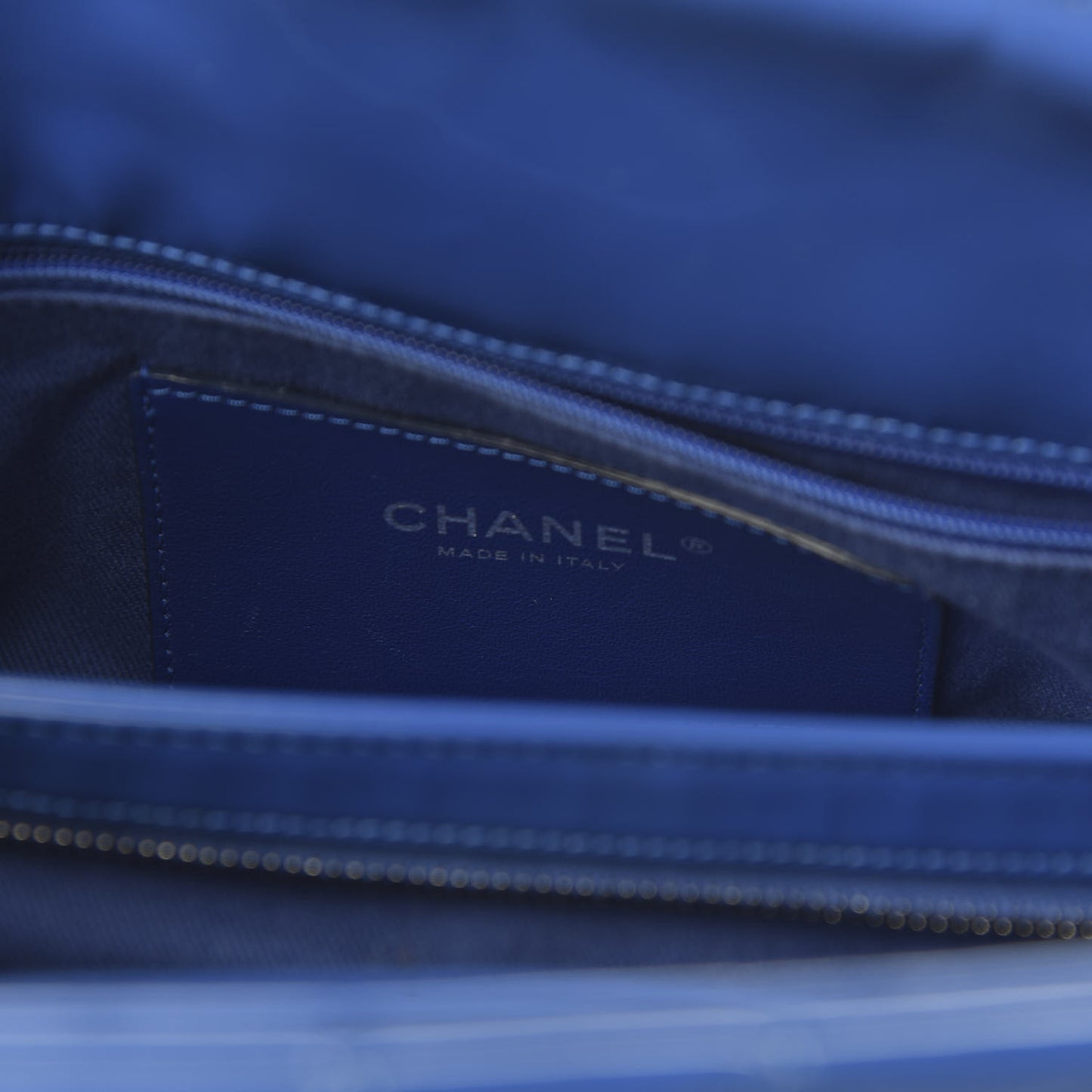 Patent Quilted Medium Just Mademoiselle Blue