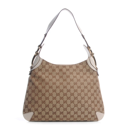 Gucci Monogram Creole Hobo Ivory 1 of 10