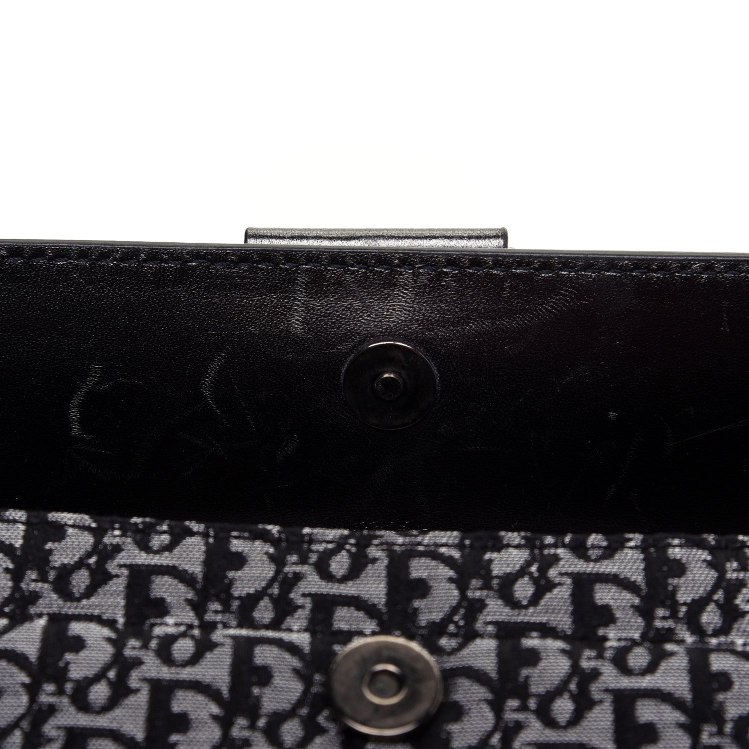 Christian Dior Metallic Monogram Street Chic Shoulder Bag Black 10 of 13