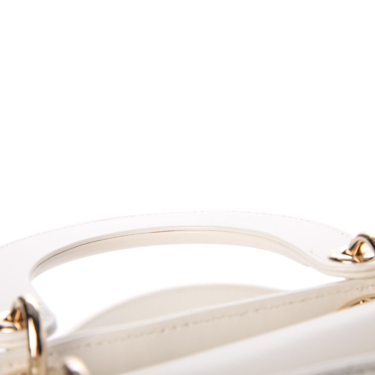 Lambskin Cannage Small My Lady Dior White