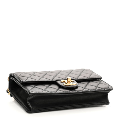 Chanel Lambskin Quilted Small Chic Pearls Flap Black 4 of 10