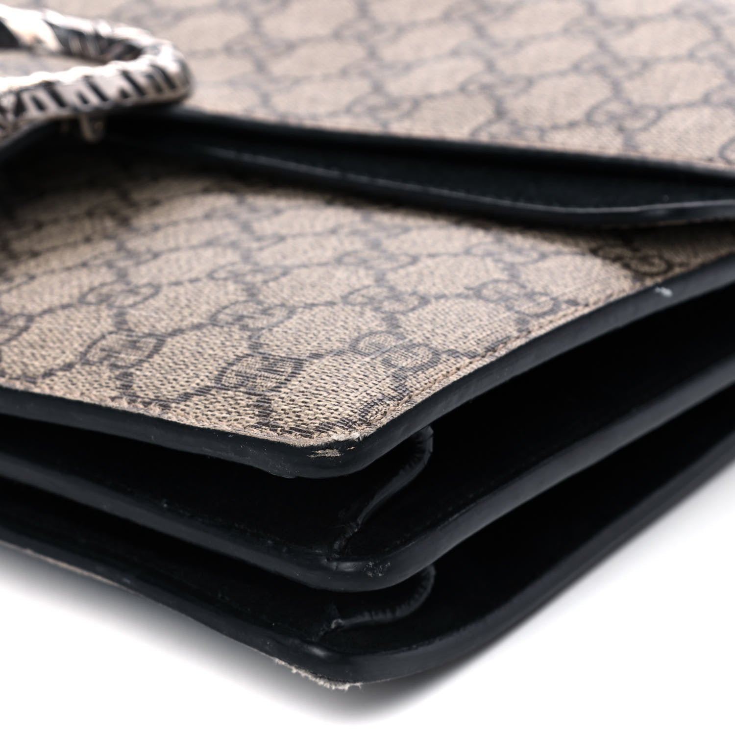 Gucci GG Supreme Monogram Medium Dionysus Shoulder Bag Black 10 of 12