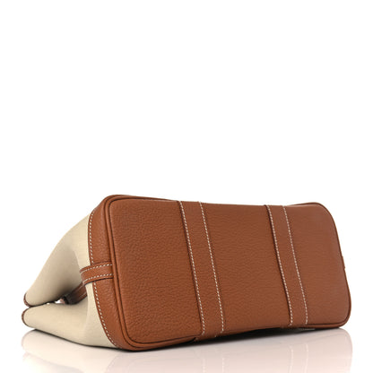 Hermes Toile Negonda Garden Party 30 TPM Tote Gold 4 of 9