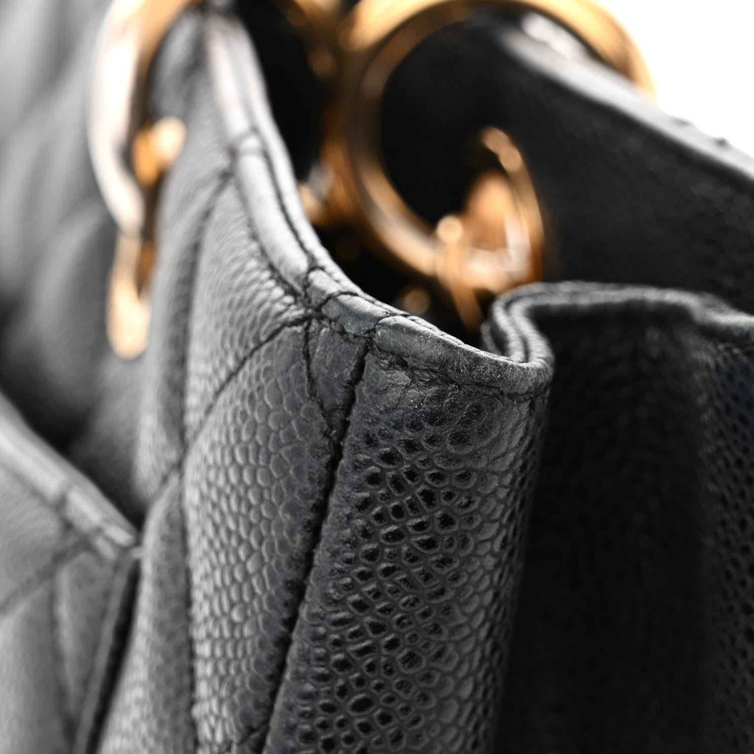 Chanel Caviar Quilted Grand Shopping Tote GST Black 11 of 12