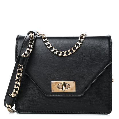 Givenchy Calfskin Shark Lock Chain Clutch Black 1 of 5