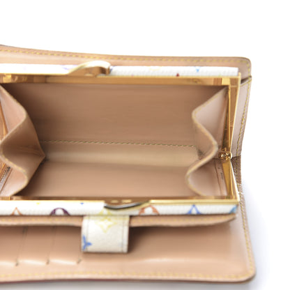 Louis Vuitton Monogram Multicolor French Purse Wallet White 6 of 16