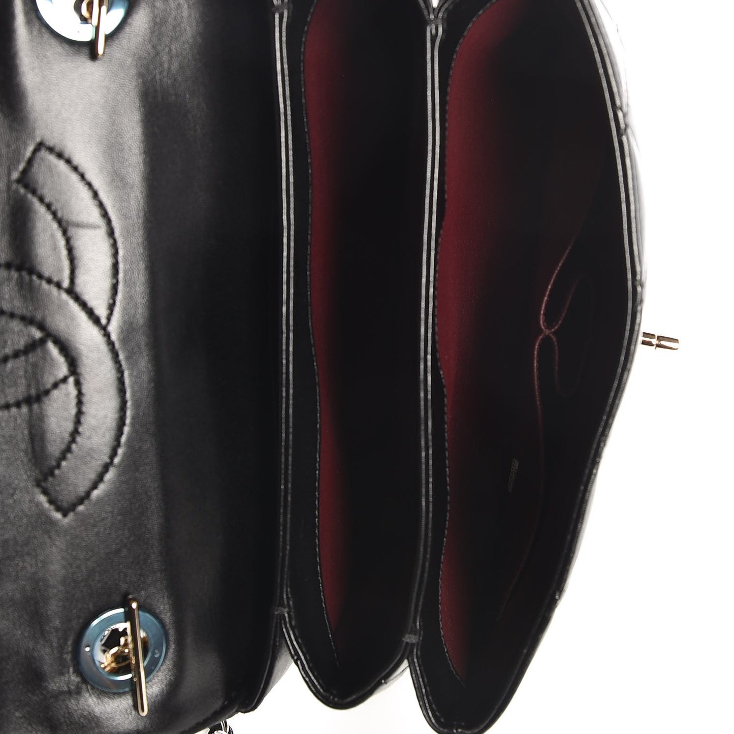 Lambskin Quilted Small Trendy CC Dual Handle Flap Bag Black