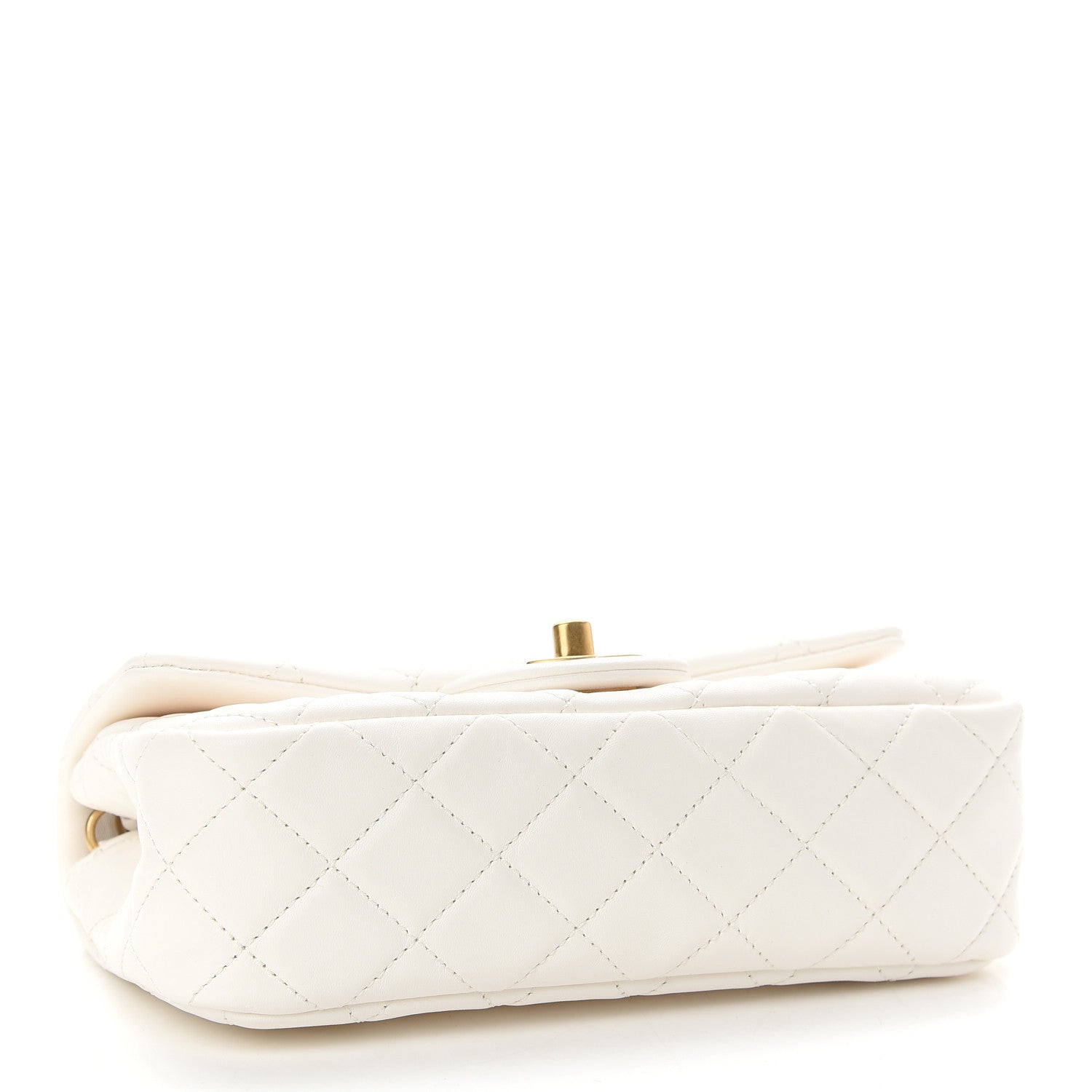 Chanel Lambskin Quilted Mini Rectangular Pearl Crush Flap White 4 of 9