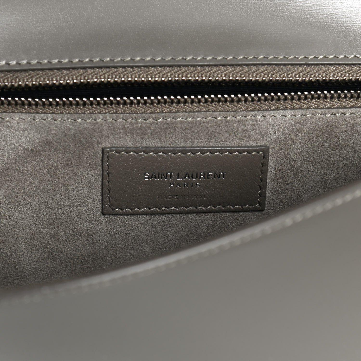 Saint Laurent Smooth Calfskin Carre Satchel Khaki 5 of 10