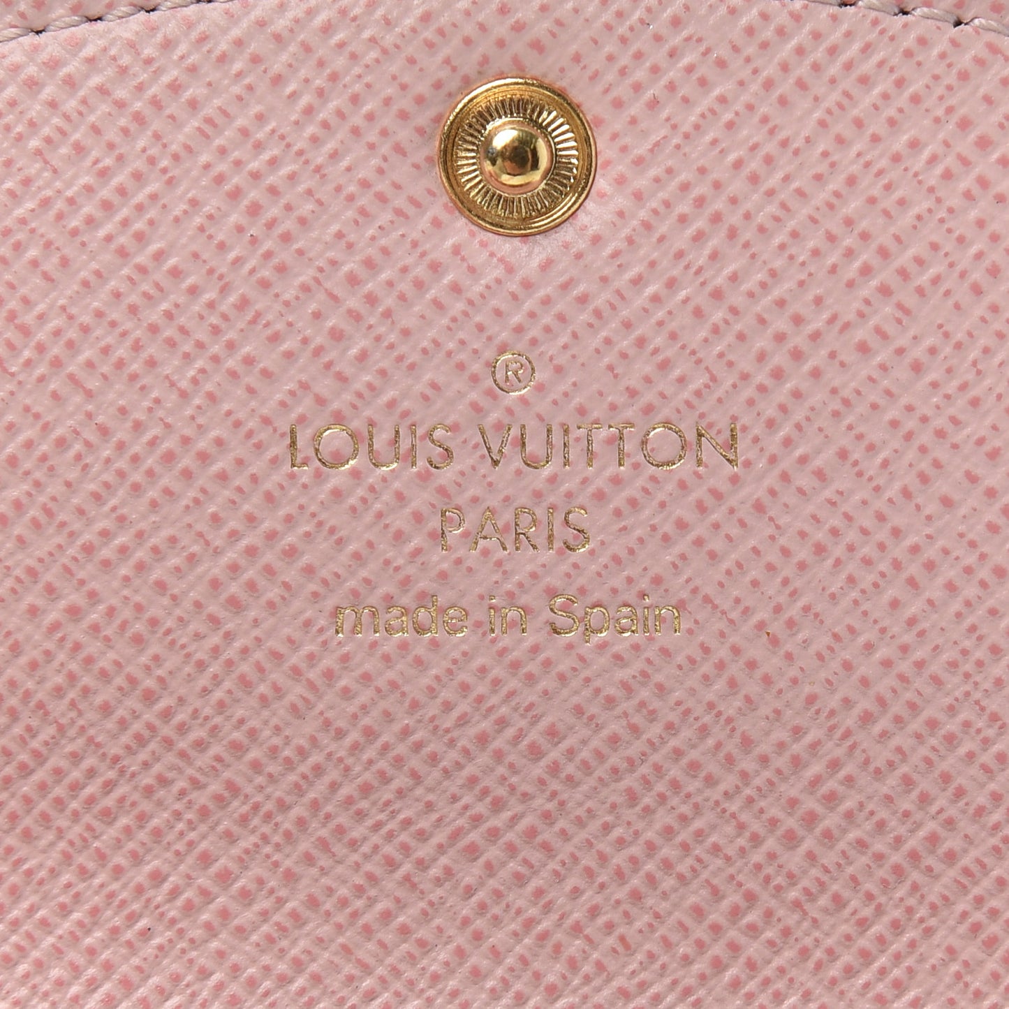 Damier Ebene Rosalie Coin Purse Rose Ballerine