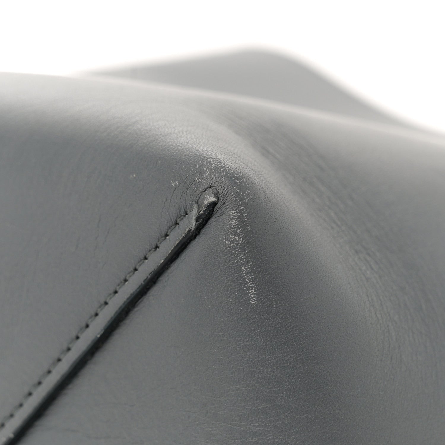 Celine Shiny Smooth Calfskin Small Twisted Cabas Kohl Cloud 14 of 15