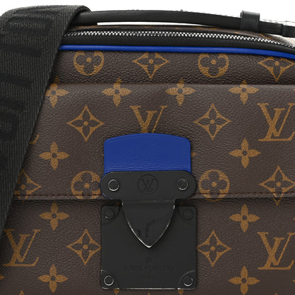 Louis Vuitton Monogram Macassar S Lock Messenger Blue 7 of 10