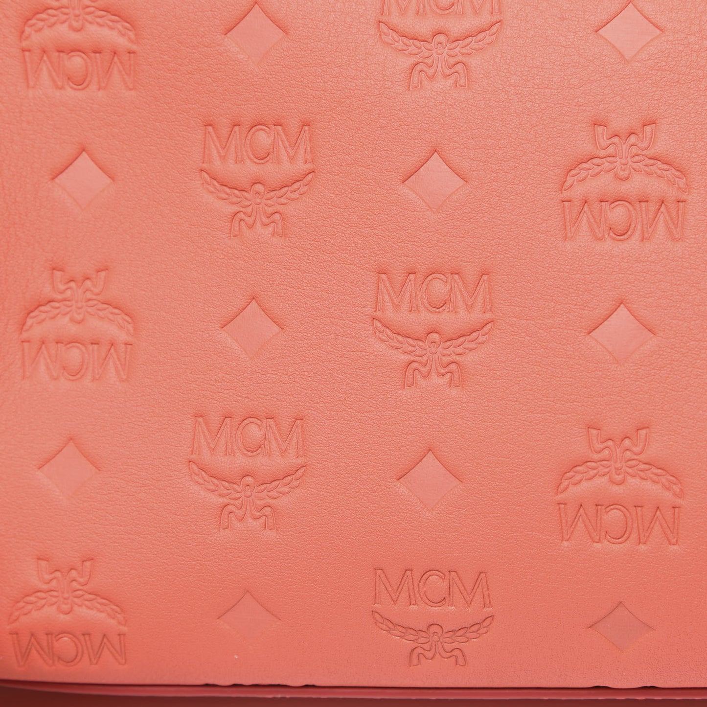 Calfskin Ottomar Monogram Essential Boston Bag Hot Coral
