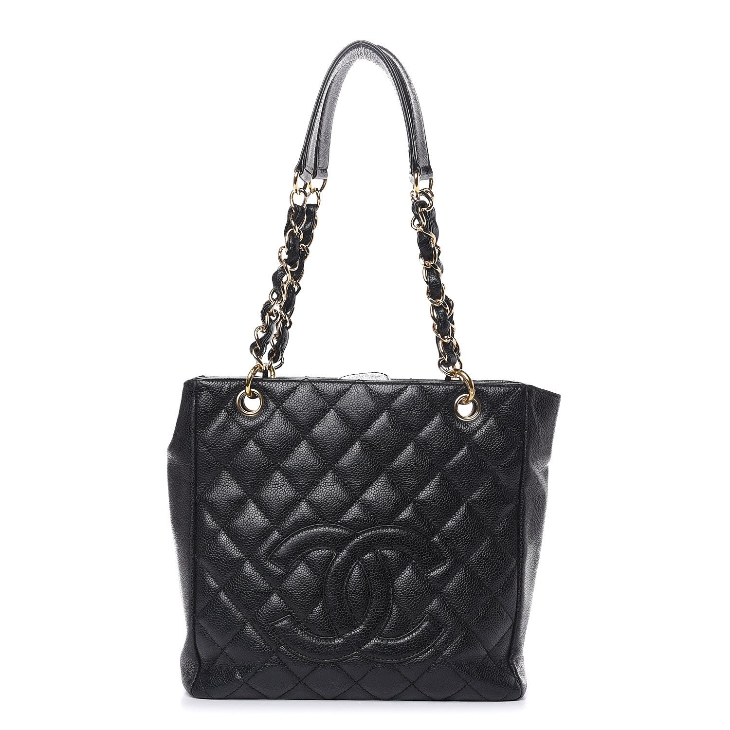 Chanel Caviar Quilted Petit Shopping Tote PST Black 1 of 17