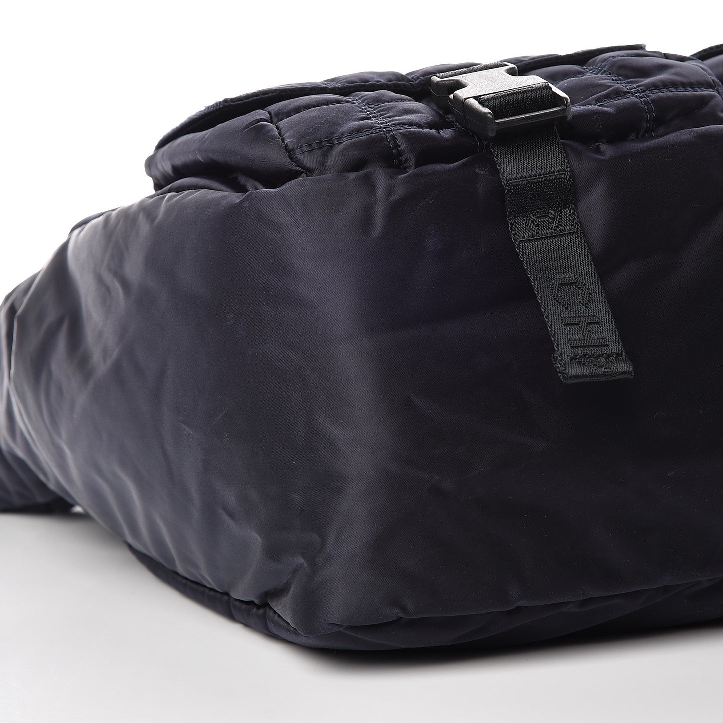 Nylon Quilted Sport Shoulder Bag Navy