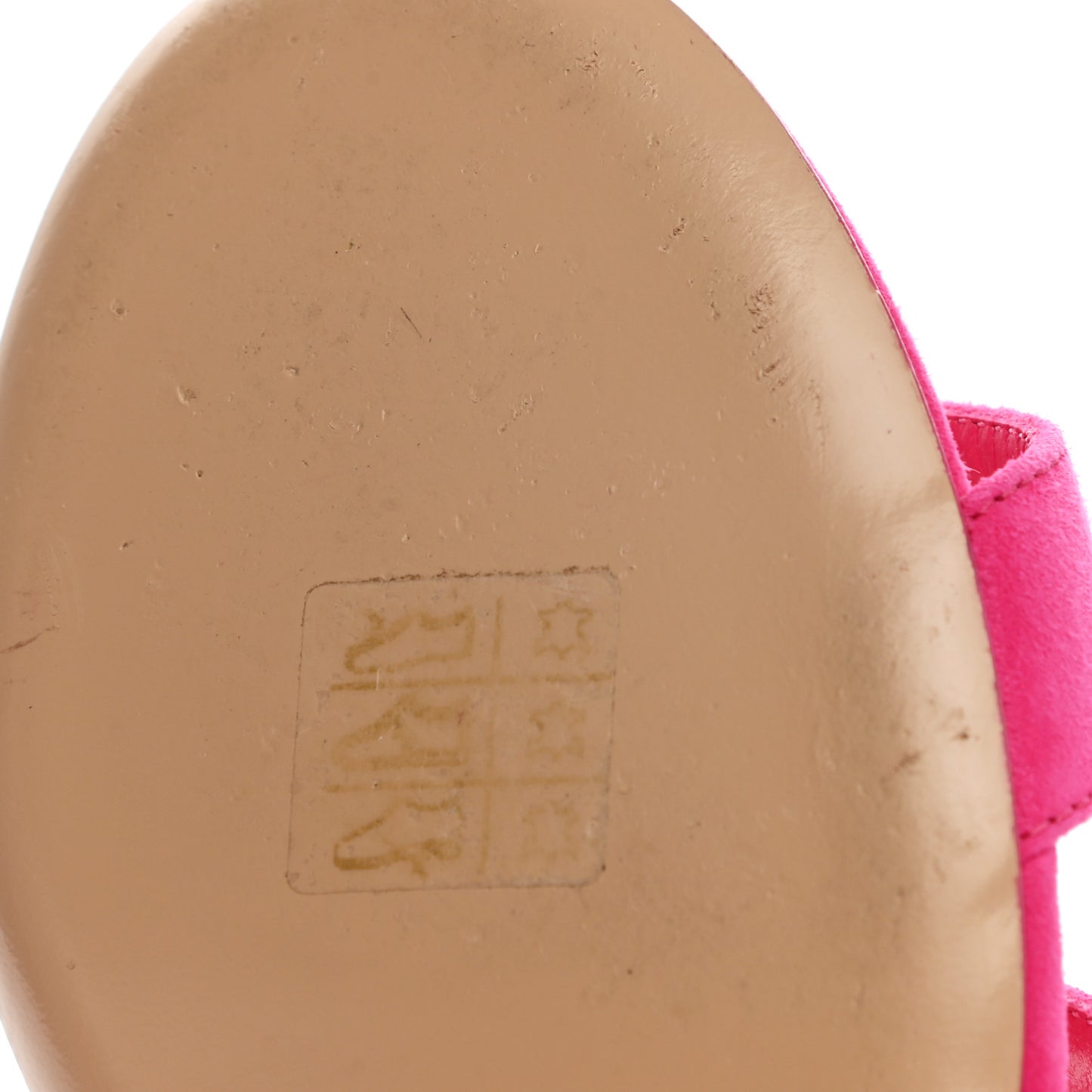 Suede Goatskin Oasis Sandals 37.5 Rose Fuchsia