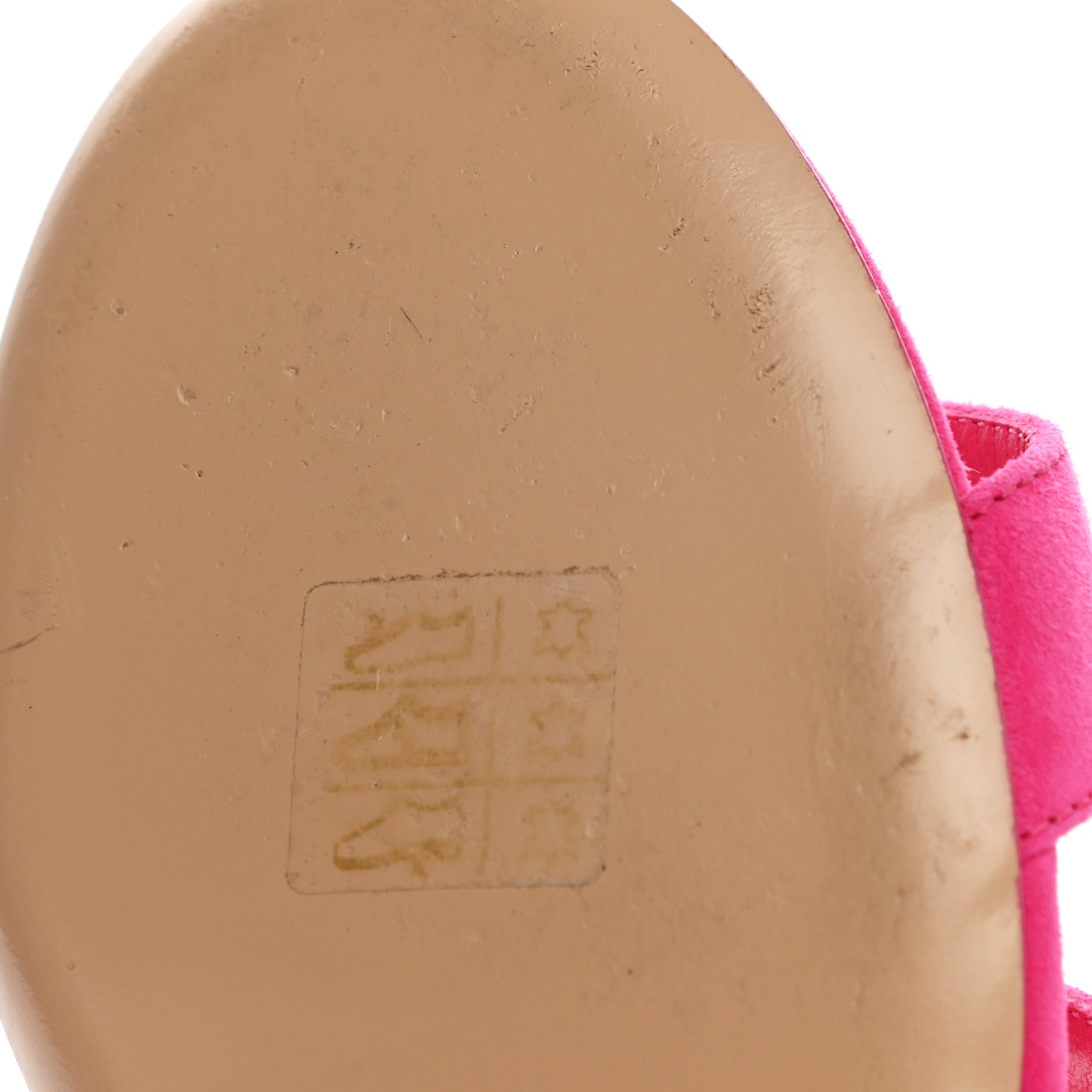 Hermes Suede Goatskin Oasis Sandals 37.5 Rose Fuchsia 10 of 12