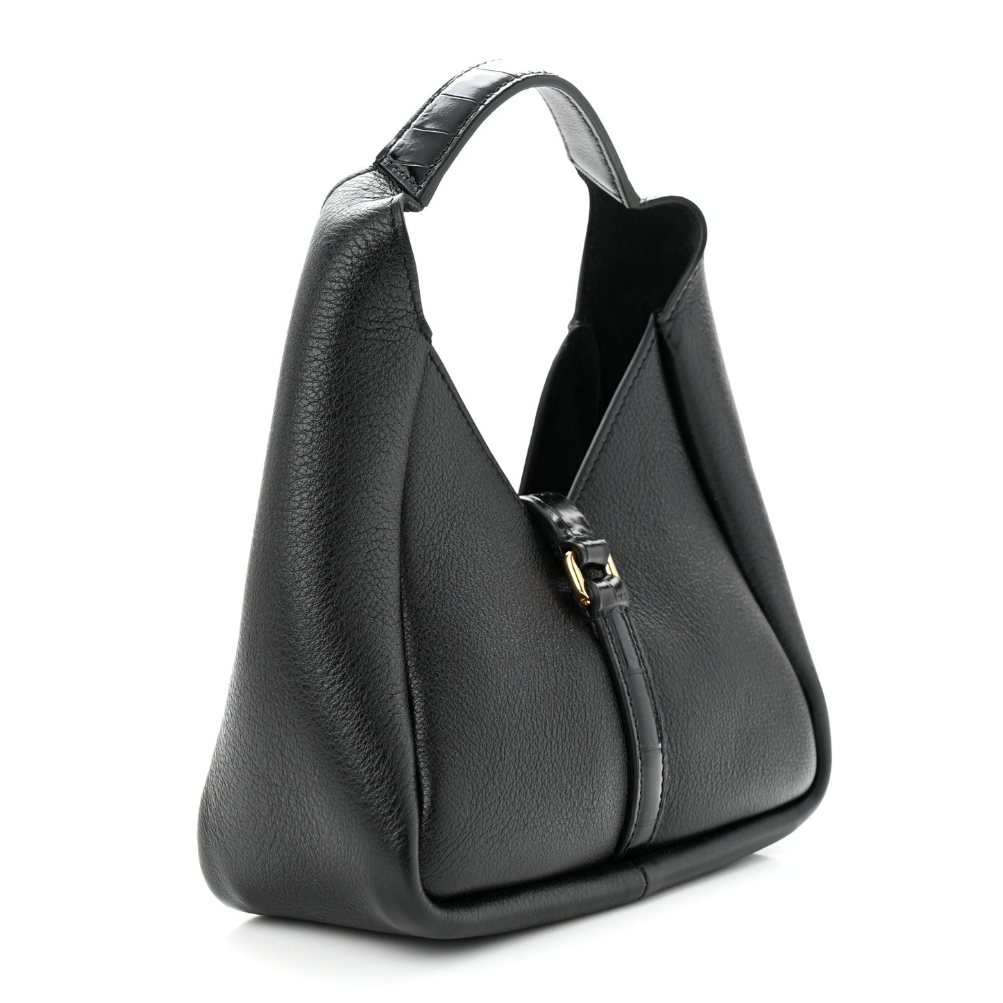 Grained Calfskin Mini G-Lock Hobo Black