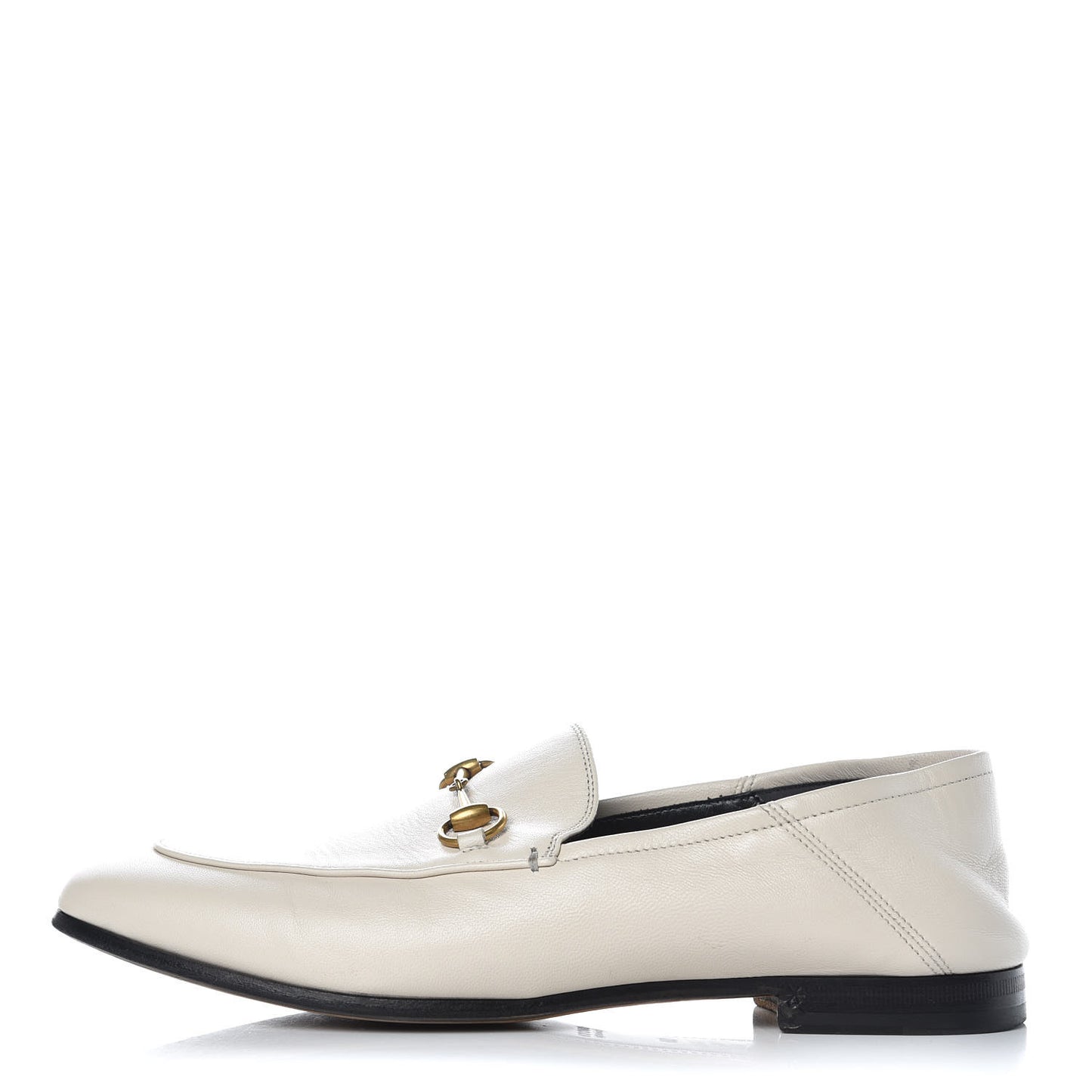 Lambskin Womens Brixton Horsebit Loafers 38 Mystic White