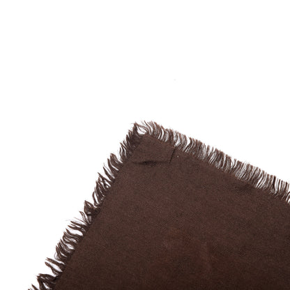 Louis Vuitton Silk Wool Monogram Denim Shawl Chocolate 5 of 5