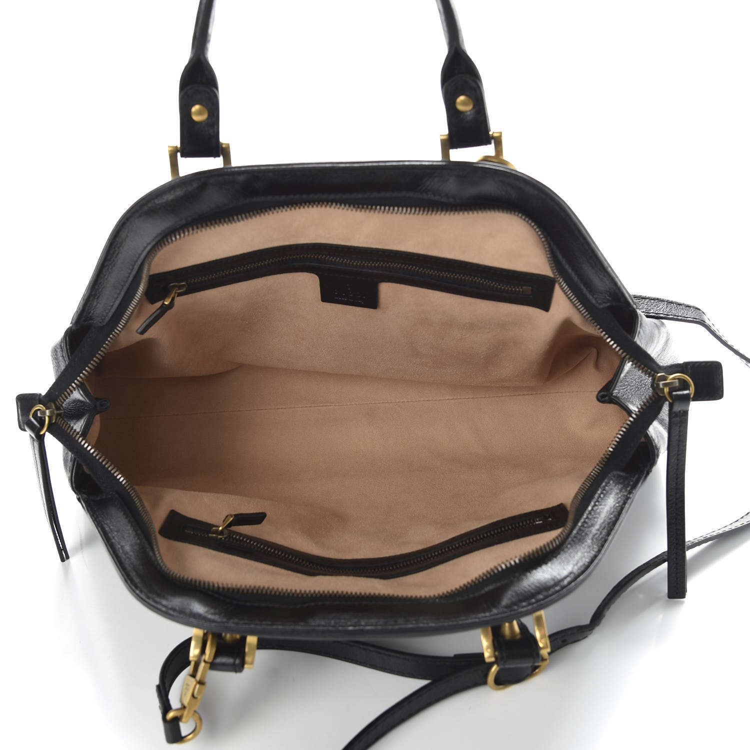Gucci Calfskin Medium Re(Belle) Top Handle Bag Black 5 of 10