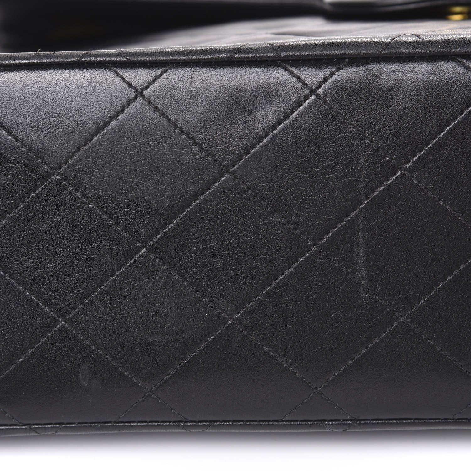 Chanel Lambskin Quilted XL Jumbo Single Flap Black 10 of 13