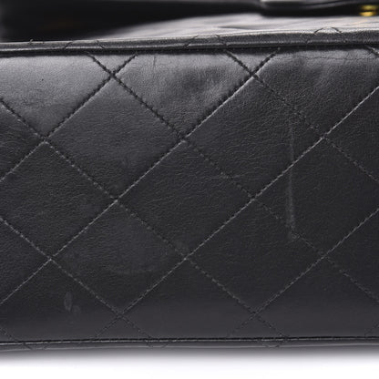 Chanel Lambskin Quilted XL Jumbo Single Flap Black 10 of 13