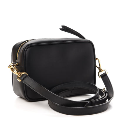 Fendi Vitello Century FF 1974 Embossed Mini Camera Case Black 3 of 12