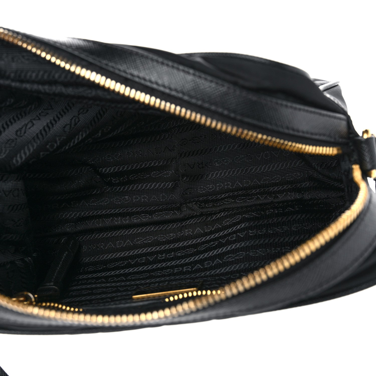 Prada Tessuto Nylon Soft Calf Camera Bag Black 5 of 9