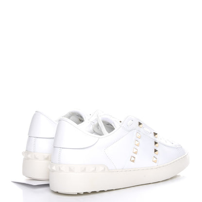 Valentino Garavani Calfskin Womens Rockstud Untitled Open Sneakers 39.5 White 4 of 11