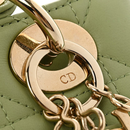 Christian Dior Lambskin Cannage Small My ABCDior Lady Dior Green 11 of 12