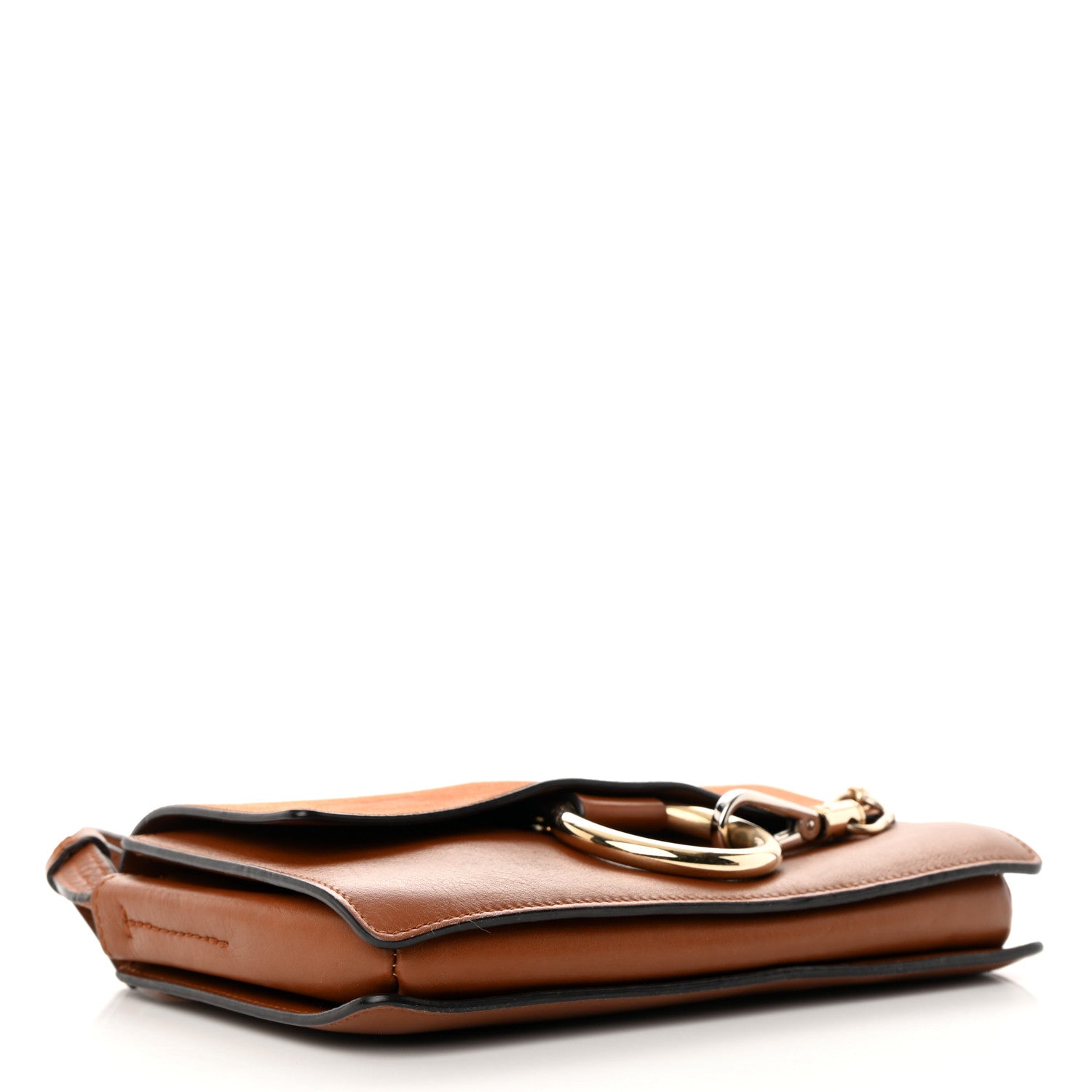 Chloe Suede Calfskin Small Faye Shoulder Bag Tobacco 4 of 18